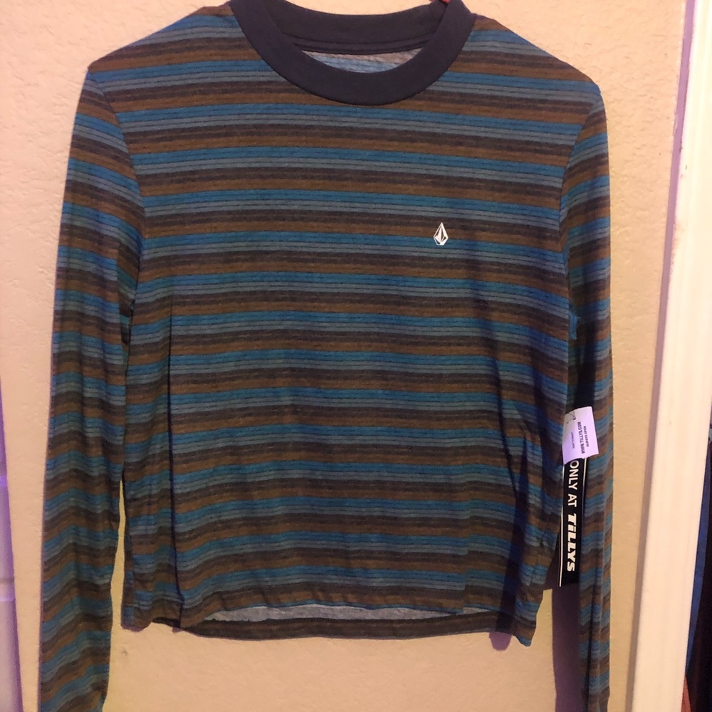 Volcom long sleeve striped top